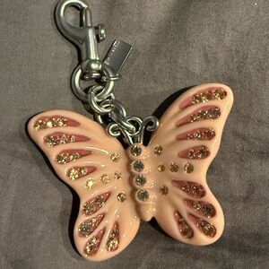 Coach Butterfly Keychain